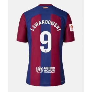 Barcelona Robert Lewandowski #9 kläder Kvinnor 2023-24 Hemmatröja Kortärmad